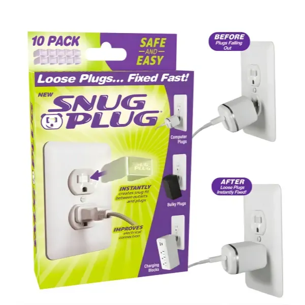 Snug Plug: The Instant Anti-Fall Loose Outlet Fix – Stop Charging Drops Forever