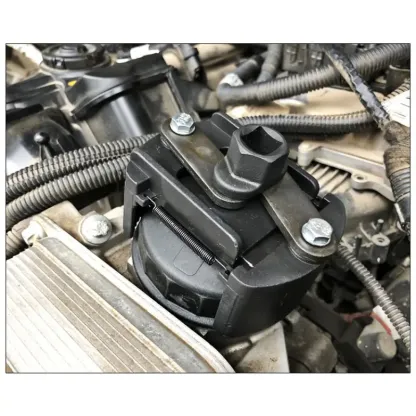 Heavy-Duty Adjustable Oil Filter Wrench – 3-Jaw Universal Removal Tool | Fits 60mm-80mm Filters | 3/8" & 1/2" Drive | Crush the Toughest Stuck Filters