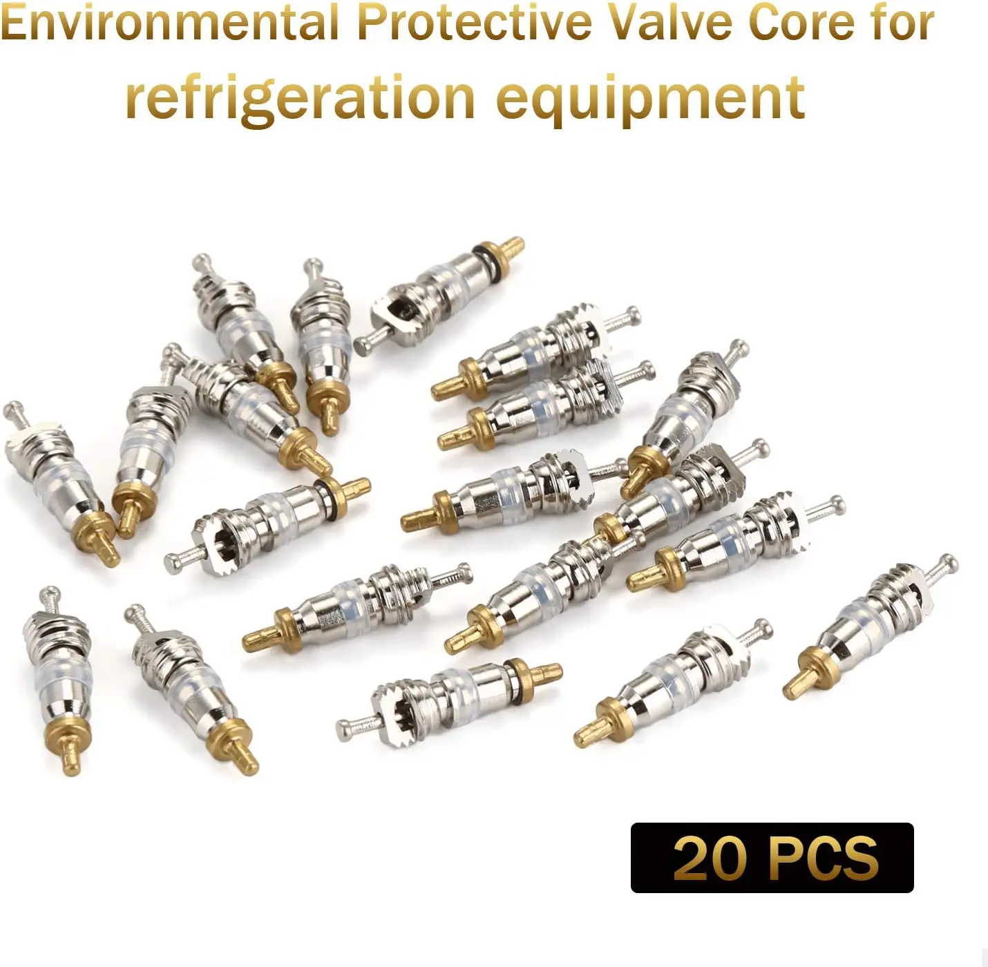 Pro-Series AC Valve Core Remover & Installer Tool – Dual SAE 1/4" & 5/16" Ports | 30-Pc Master Accessory Kit | Compatible with R410A, R32, R22 | No Refrigerant Loss & High-Pressure Rated