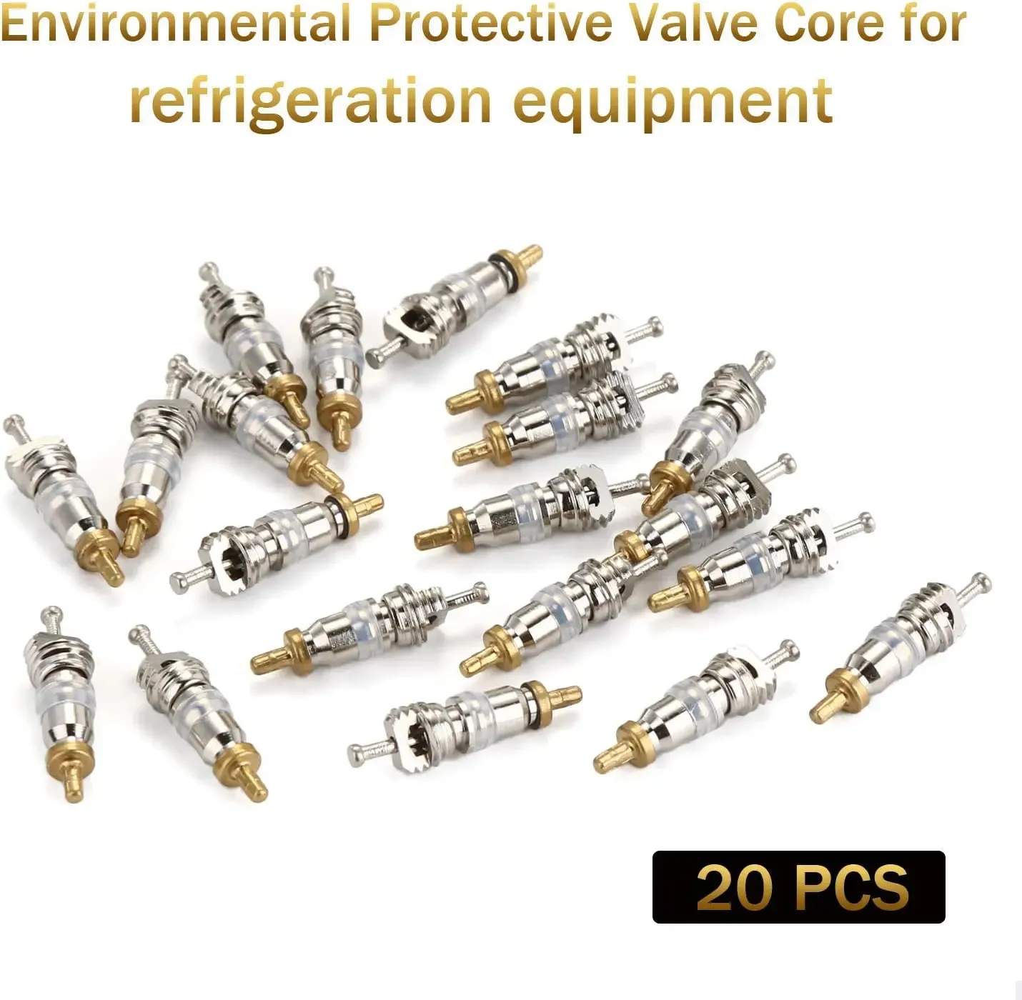 Pro-Series AC Valve Core Remover & Installer Tool – Dual SAE 1/4" & 5/16" Ports | 30-Pc Master Accessory Kit | Compatible with R410A, R32, R22 | No Refrigerant Loss & High-Pressure Rated