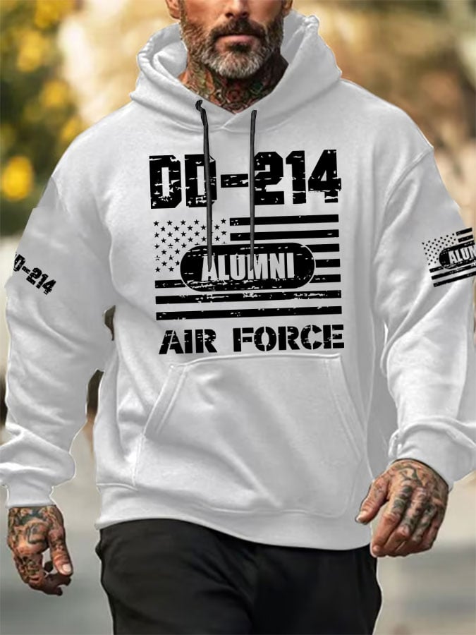 Men's DD-214 Alumni Print Hoodie