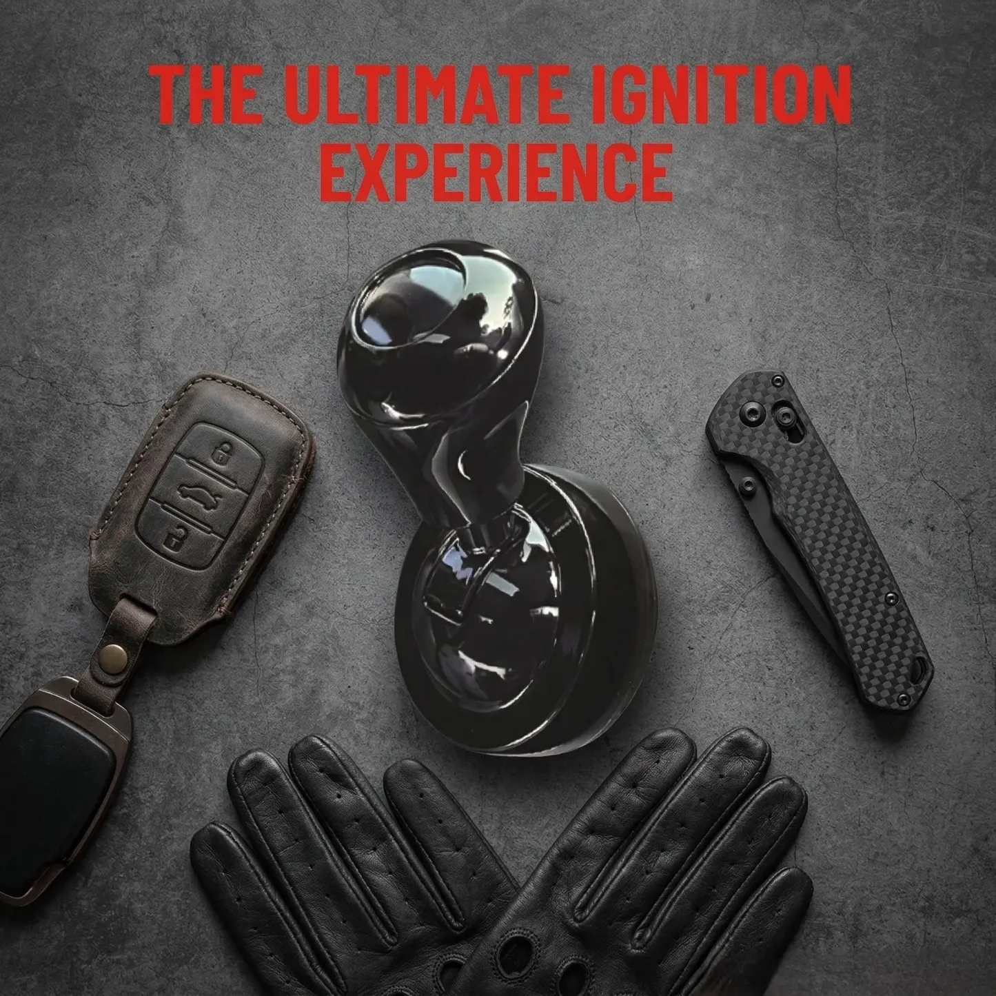 Universal One Click Start Lever - Car Push Start Button Cover Joystick, Cool Engine Ignition Car Interior Accessories