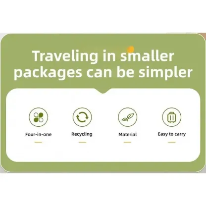 4-in-1 Portable Cosmetic Shampoo Dispenser Storage Bottle Plastic Travel Friendly Compact Design for Easy Carrying