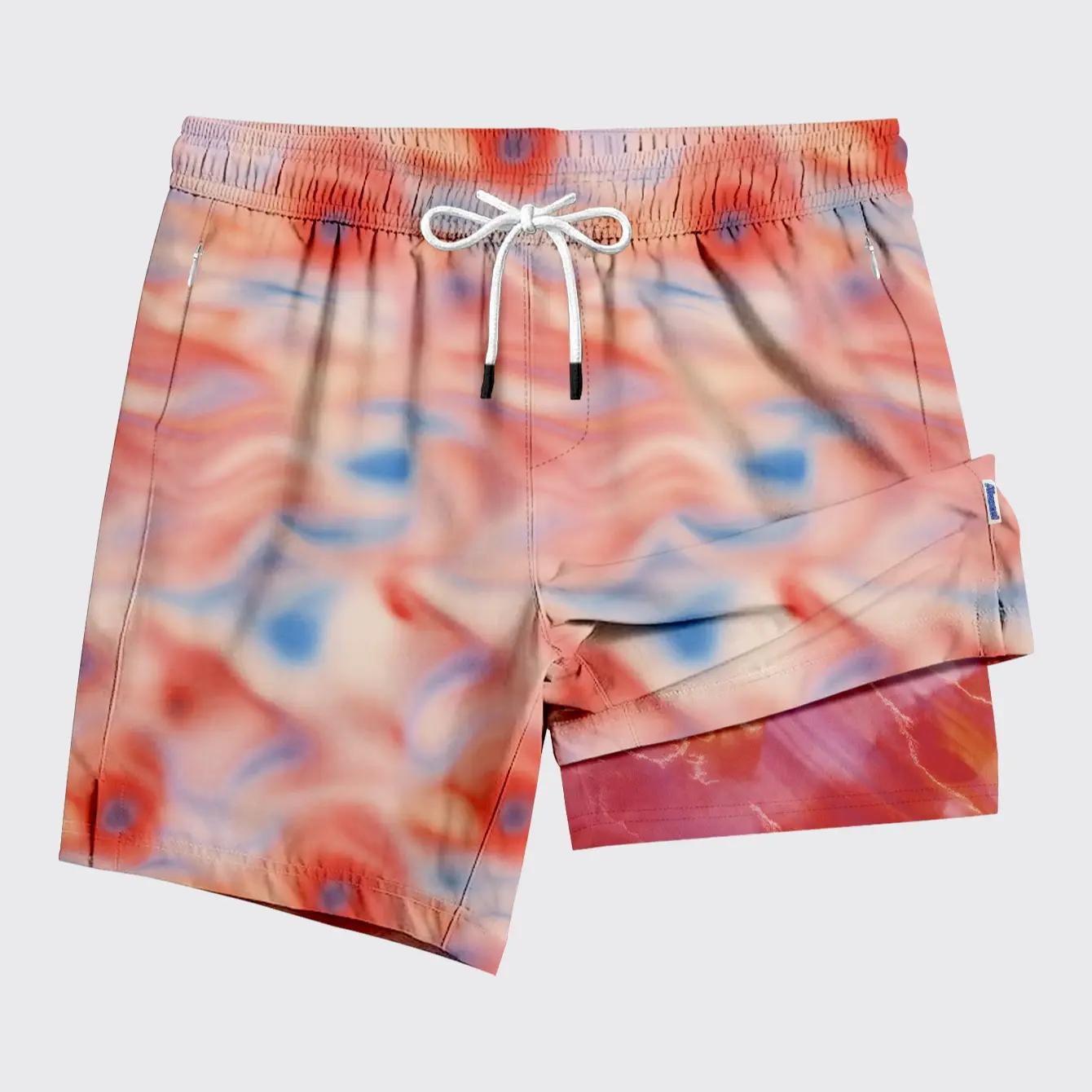 ABSECAI 2026 Men's 2-in-1 Swim Trunks,Compression Liner 6",Quick Dry,Zipper Pockets,TikTok Trend,quick dry swim truk eeshorts,clothing shorts,stylebeach swimminng,Shorts for Summer,Outdoorfun tiktokshopspringglowup #Summervibes