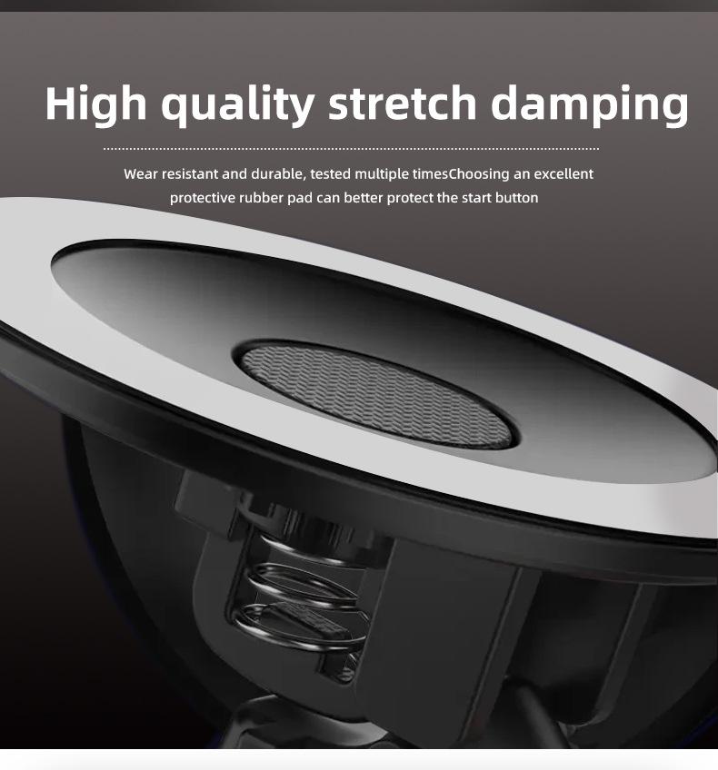 Universal One Click Start Lever - Car Push Start Button Cover Joystick, Cool Engine Ignition Car Interior Accessories