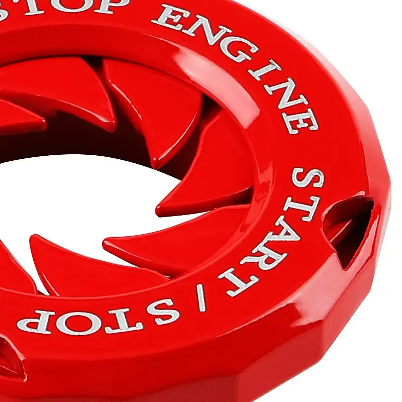 Naruto Style Car Engine Start Button Cover for Vehicles & Motorcycles Full Alloy Protective Design Enhanced Interior Style Sporty Touch