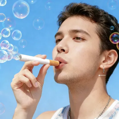 Bubblero Bubble Cigarette Pack Toy Funny Gag Gift for April Fools’ Day Prank Toy Stress Relief Fidget Reusable Desk Toy for Office Smokers Sensory Pod with Fart Spray Novelty Joke Gift Party Favor Trick Toy