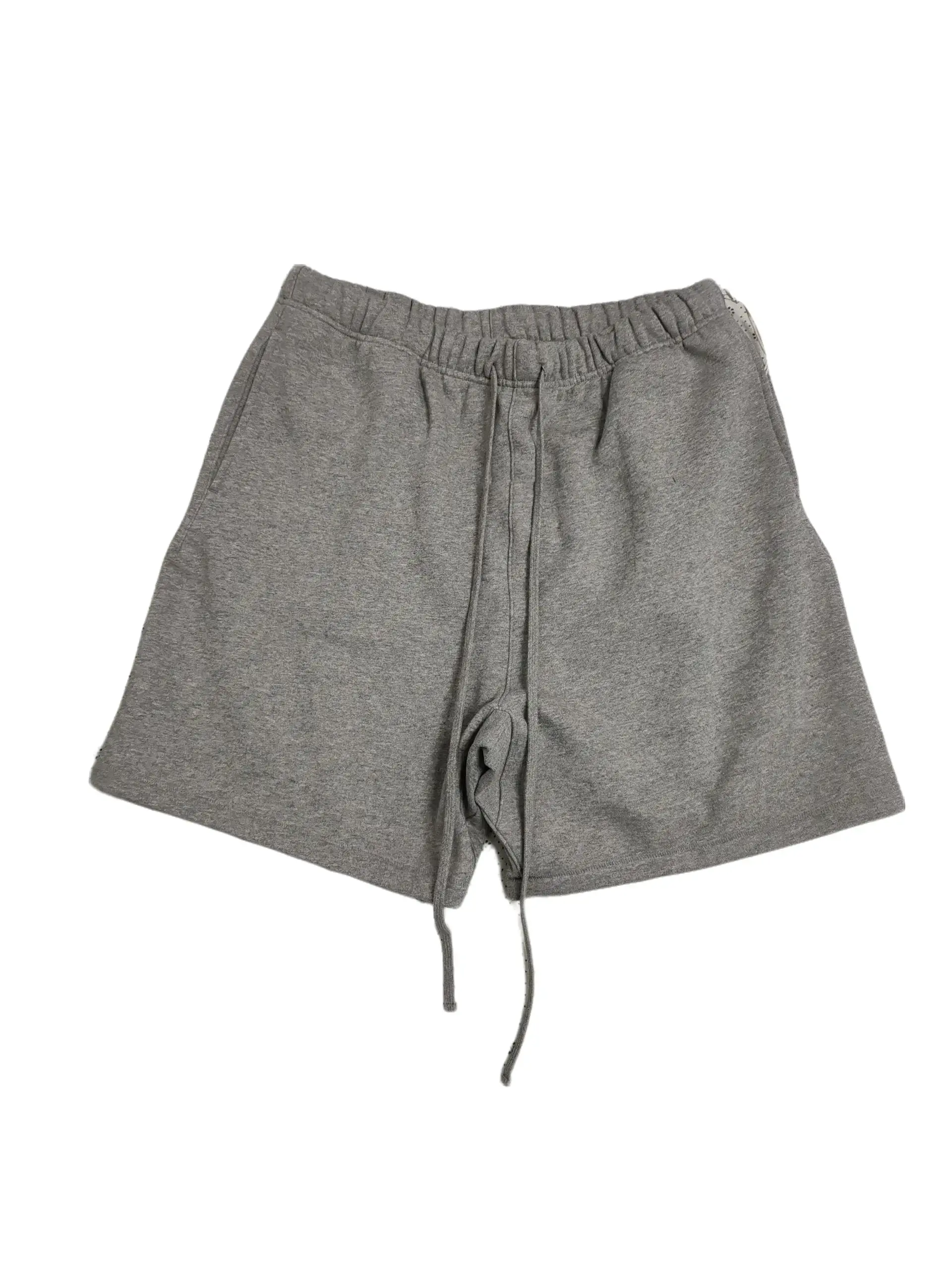 Sweatshort Dark Grey with logo - Casual Versatile Dark Grey Sweatshort for Everyday Wear Menswear Man Tropical Techwear Beige Plain tiktok shop