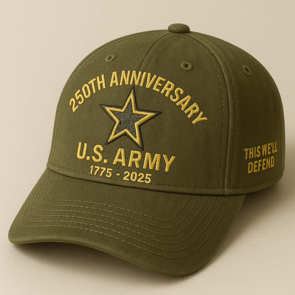 U.S. Army 250th Anniversary Baseball Cap – Olive Green