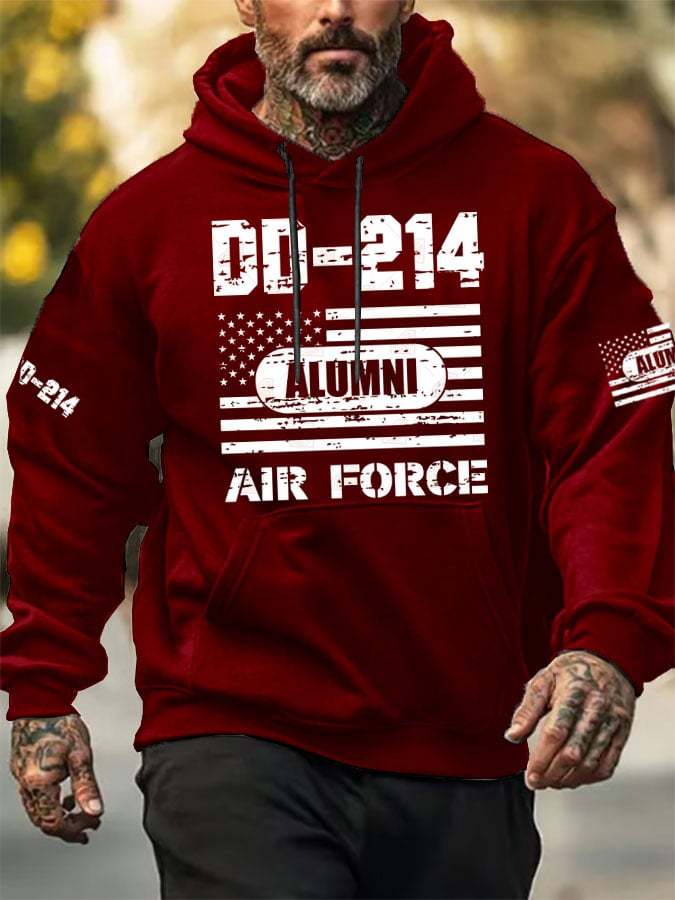 Men's DD-214 Alumni Print Hoodie