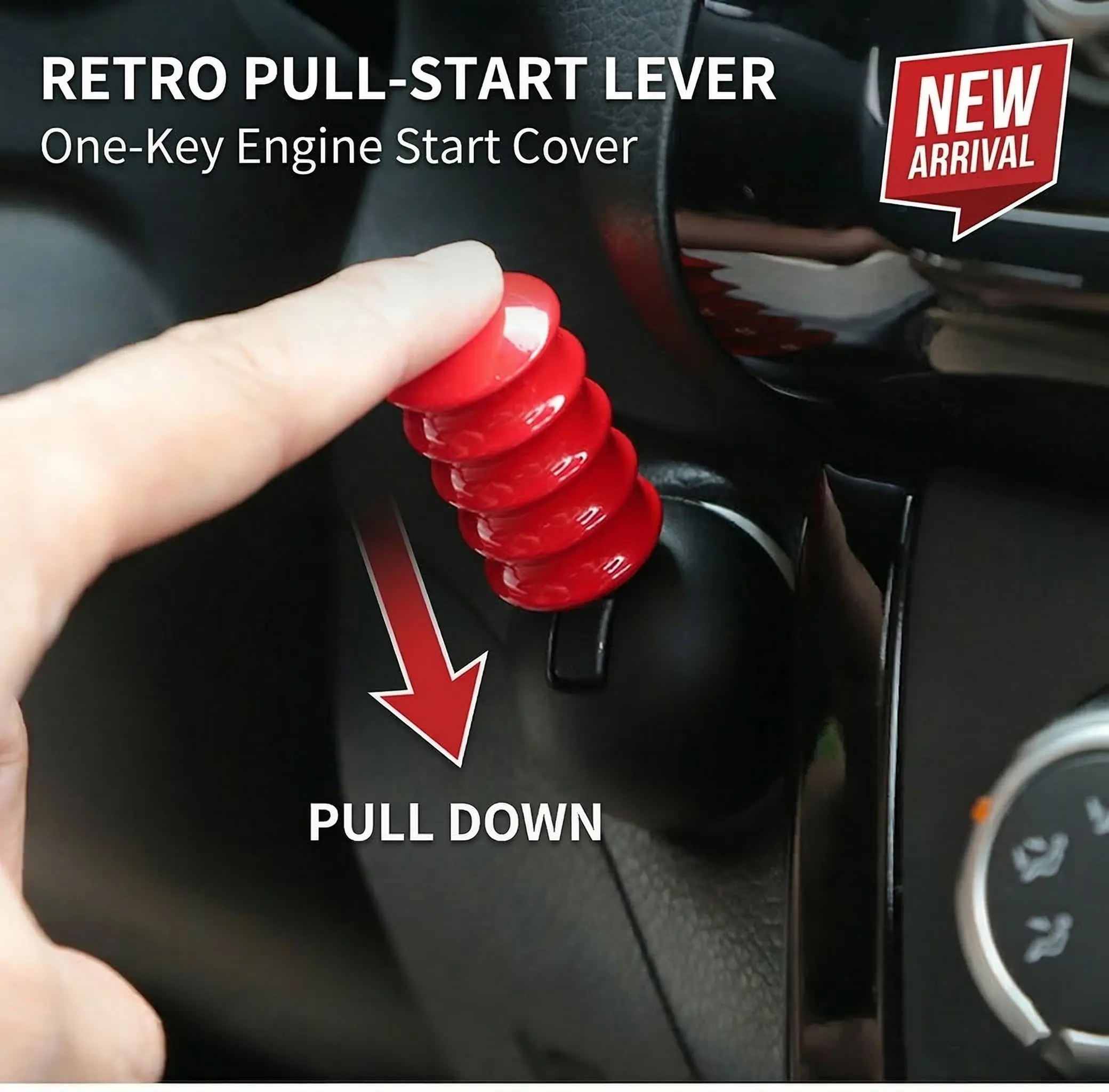 Naruto Style Car Engine Start Button Cover for Vehicles & Motorcycles Full Alloy Protective Design Enhanced Interior Style Sporty Touch