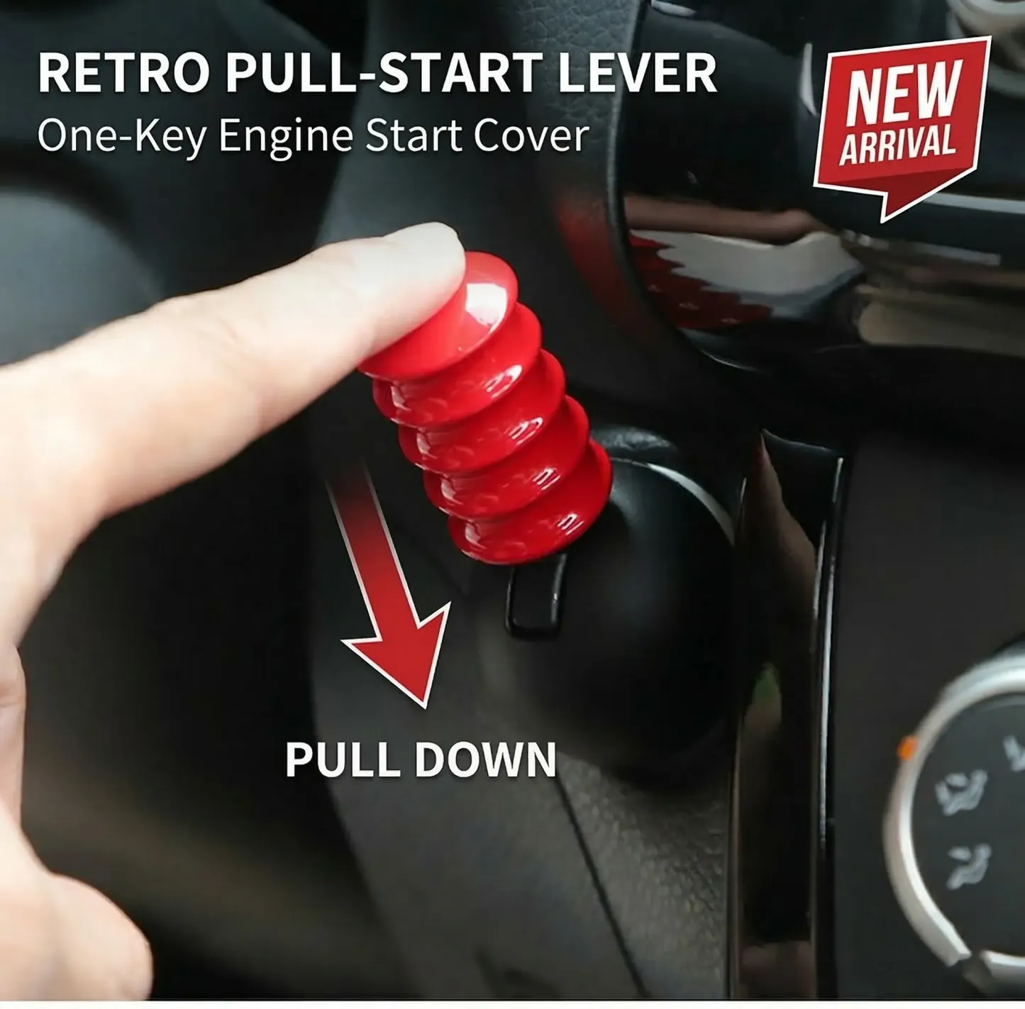 Naruto Style Car Engine Start Button Cover for Vehicles & Motorcycles Full Alloy Protective Design Enhanced Interior Style Sporty Touch