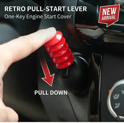 Naruto Style Car Engine Start Button Cover for Vehicles & Motorcycles Full Alloy Protective Design Enhanced Interior Style Sporty Touch