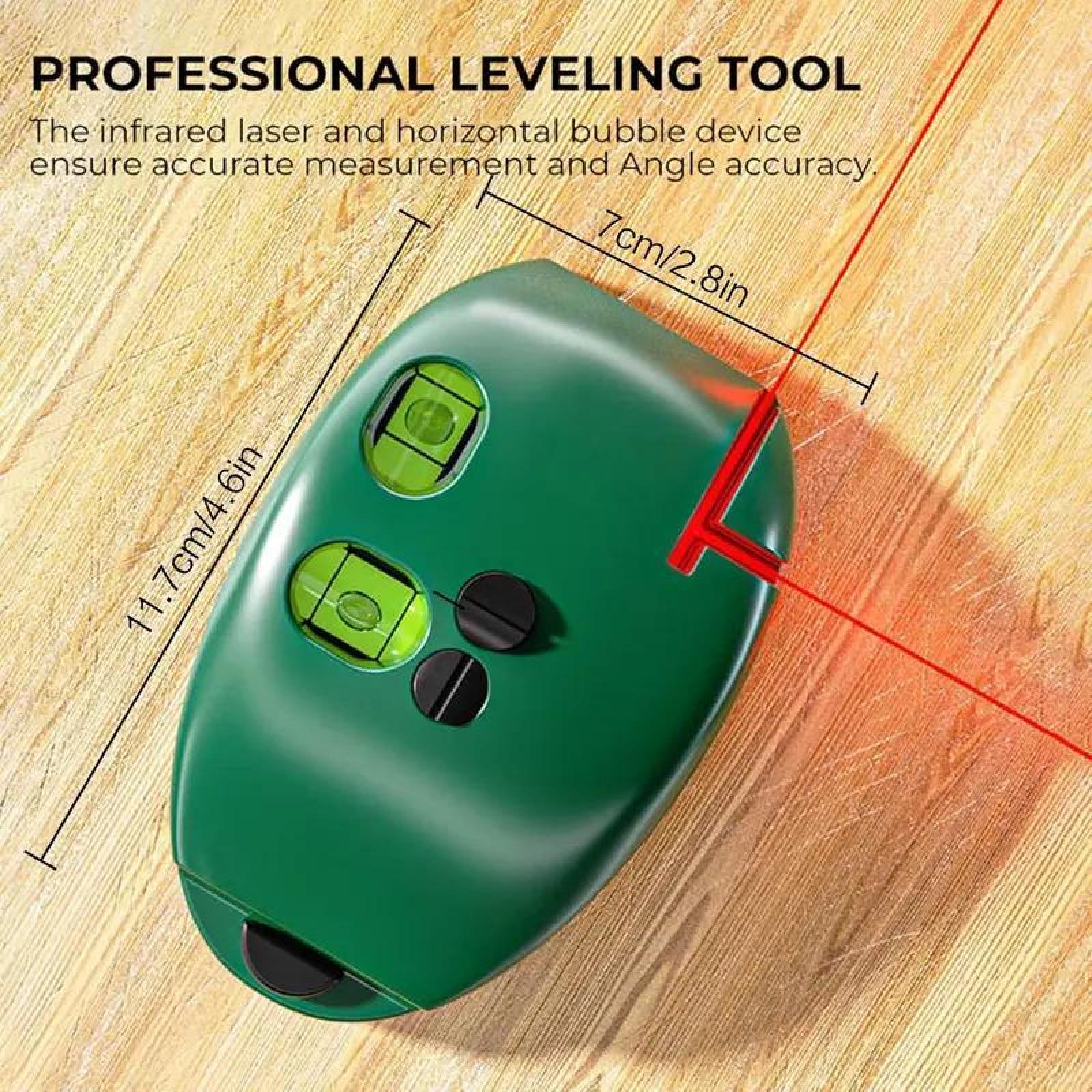90 Degree Electronic Red Light Scale Red Light Level Green Light Level Self-leveling Parallel Line Parallel Line Suitable for Construction Portable