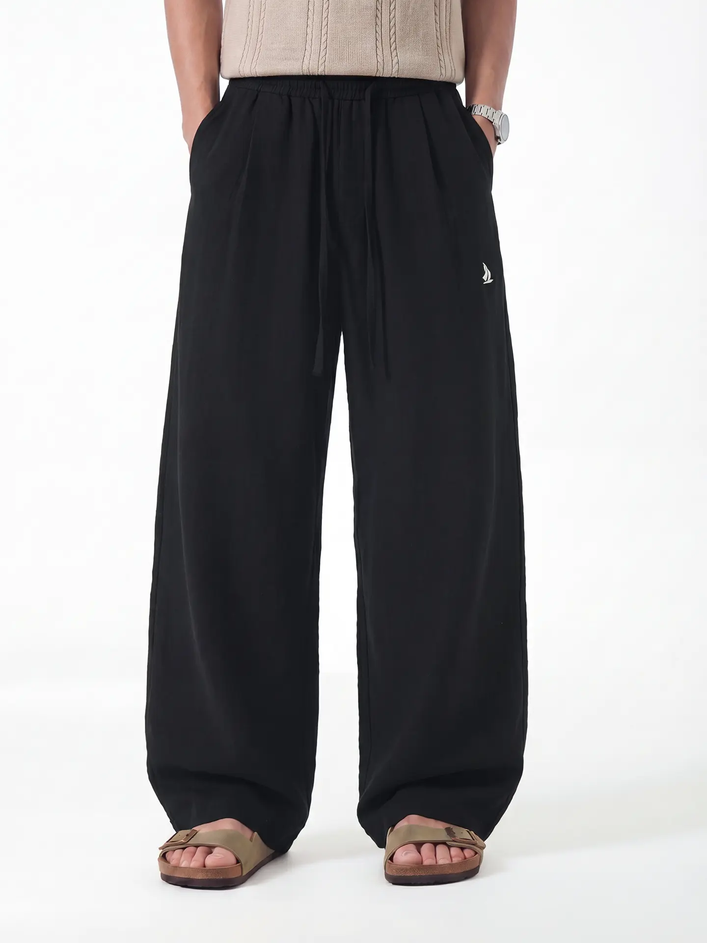 Silk-Touch Linen Trousers: Ultra-Soft Breathable Blend & Effortless Wide-Leg Silhouette for Escape-Ready Style 🌊