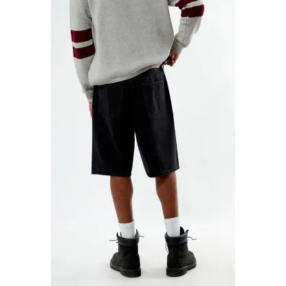 FORD Men's Black Baggy Denim Shorts
