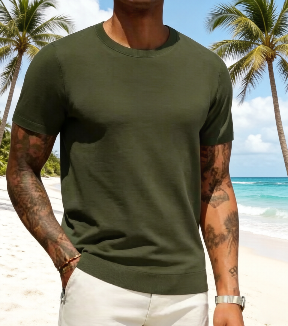 Casual Basic Knit T-Shirt