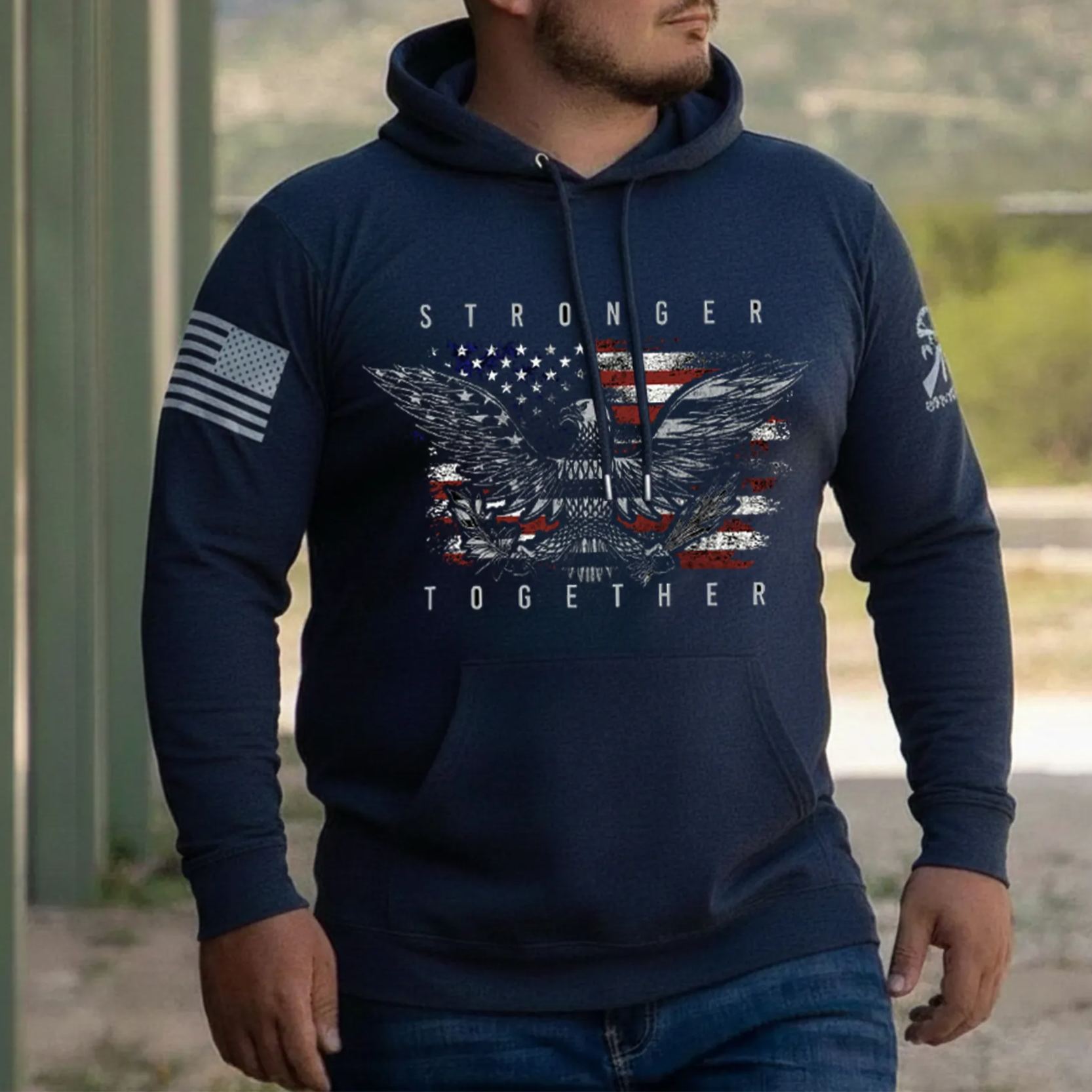 [STRONGER TOGETHER] COTTON BLEND SHIRT