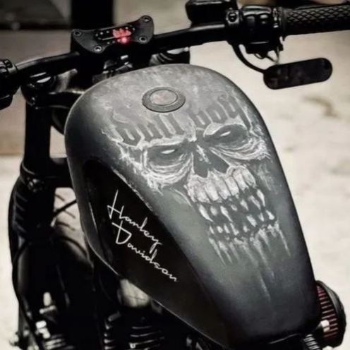 Vintage American Biker Motorcycle Decal