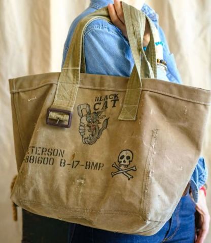 Vintage Military Canvas Carry Bag