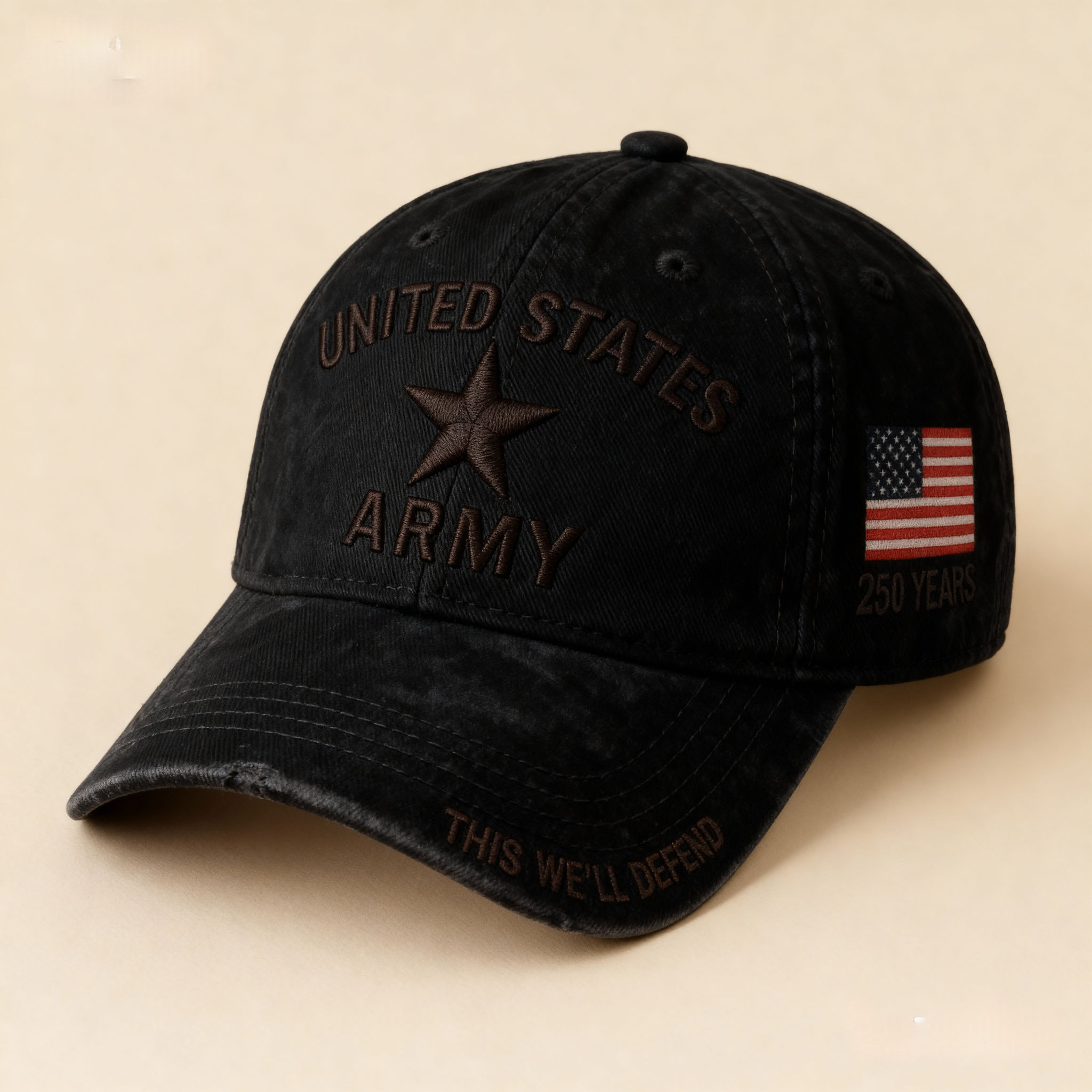 🔥 Army 250th Anniversary Khaki Cap