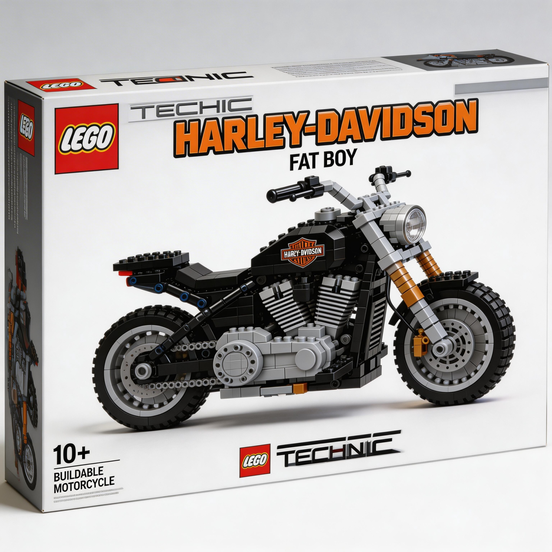 Adult Harley-Davidson motorcycle building blocks