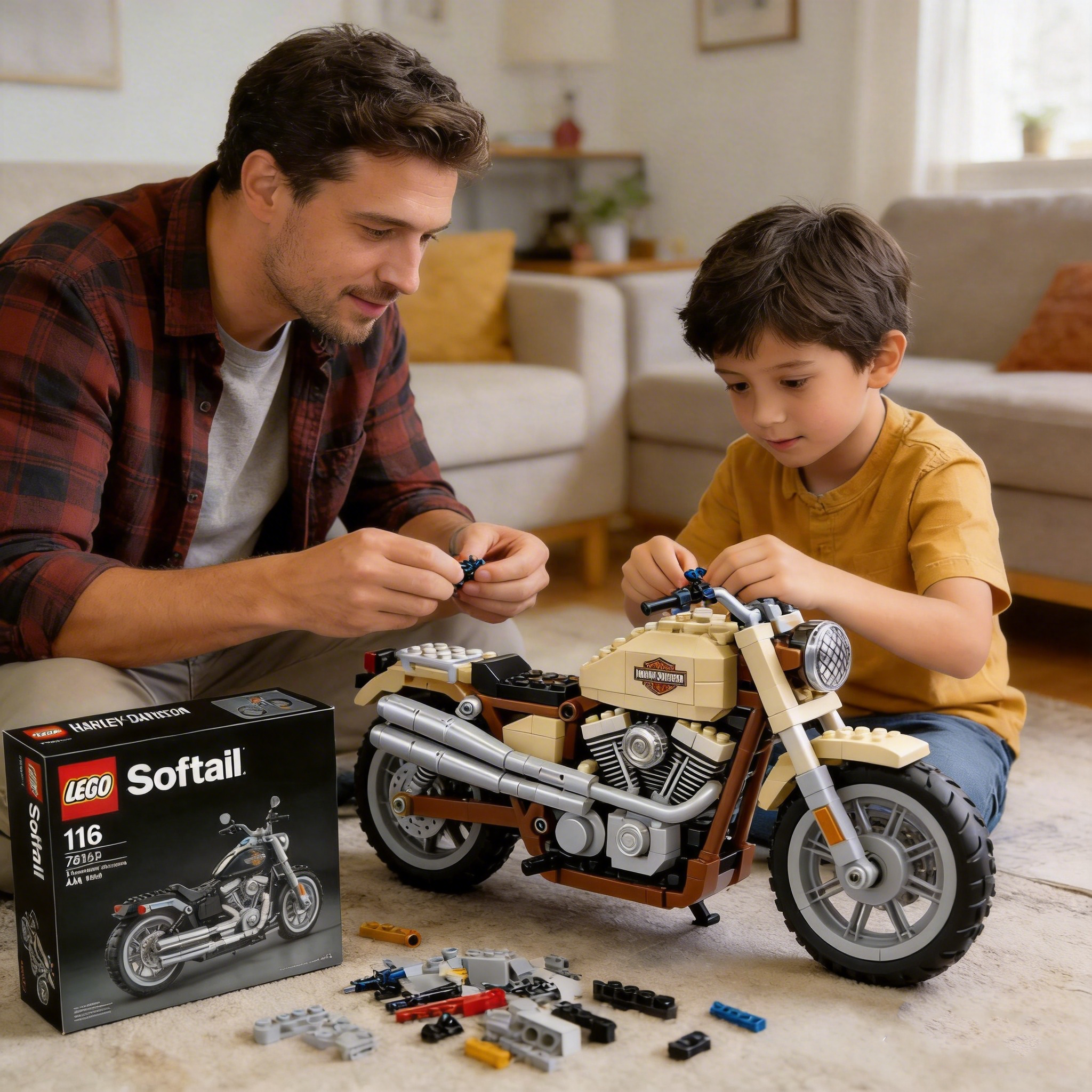 Harley-Davidson motorcycle building blocks