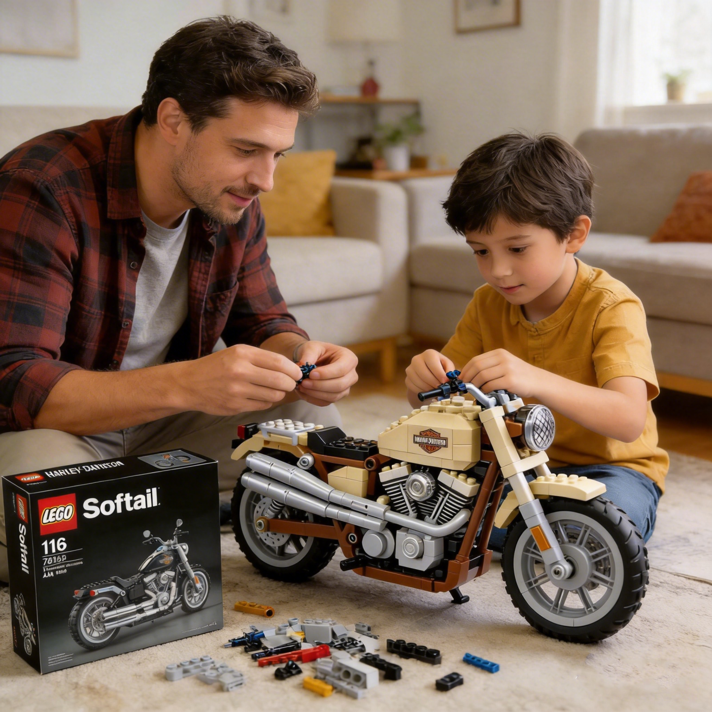 Harley-Davidson motorcycle building blocks