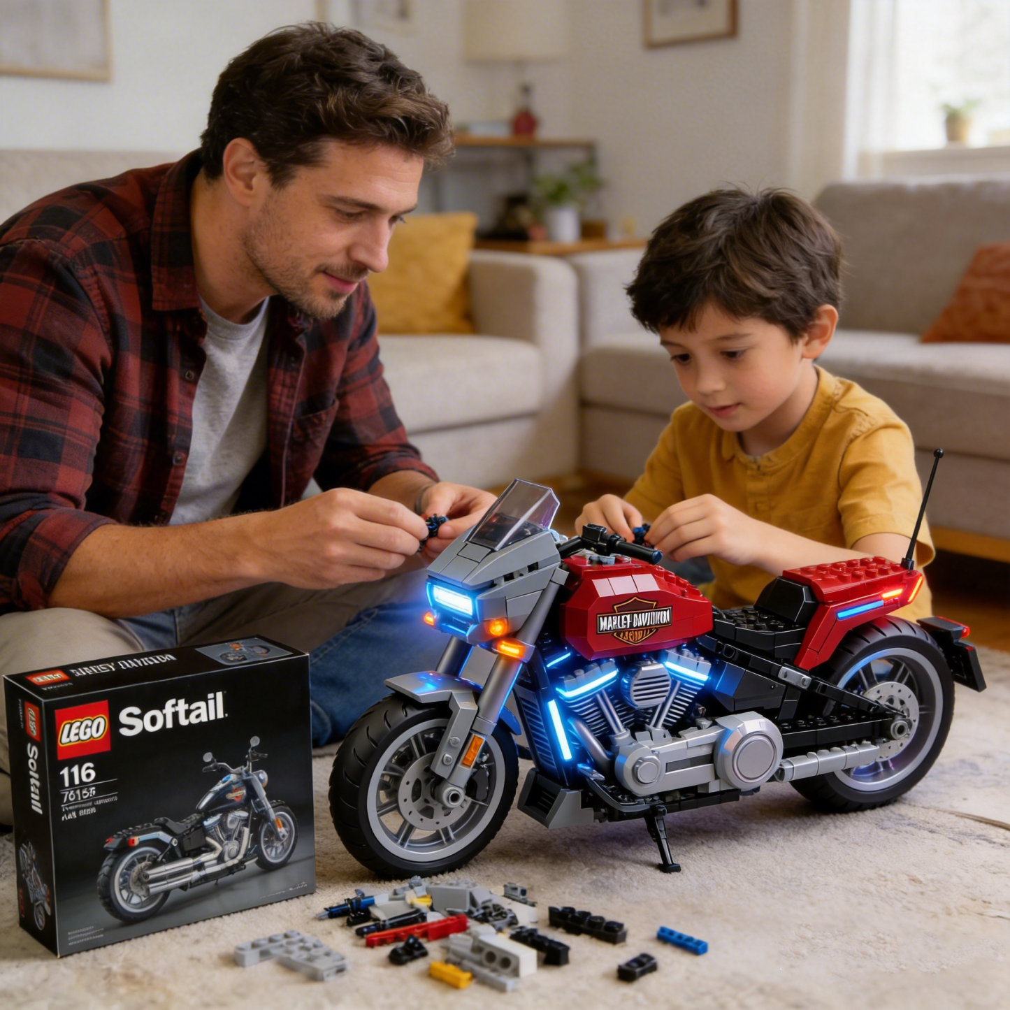 Harley-Davidson motorcycle building blocks