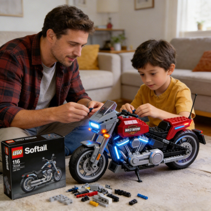 Harley-Davidson motorcycle building blocks