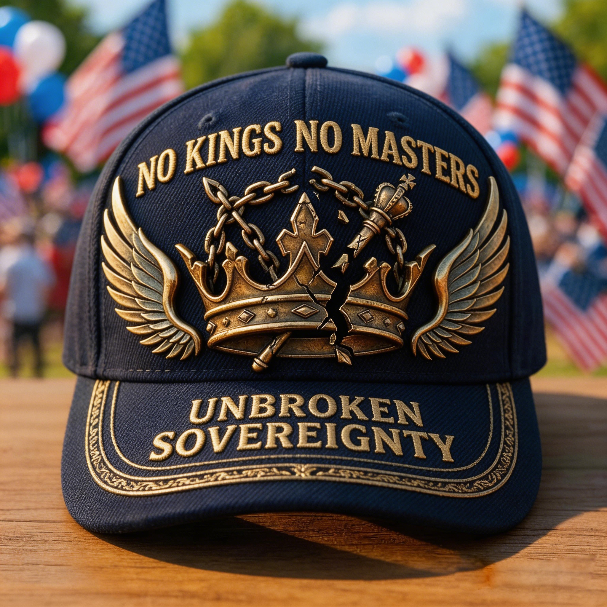 🔥 NO KINGS Baseball Cap – Freedom Has No Ruler