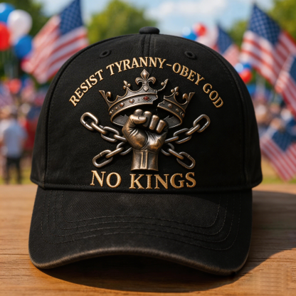🔥 NO KINGS Baseball Cap – Freedom Has No Ruler