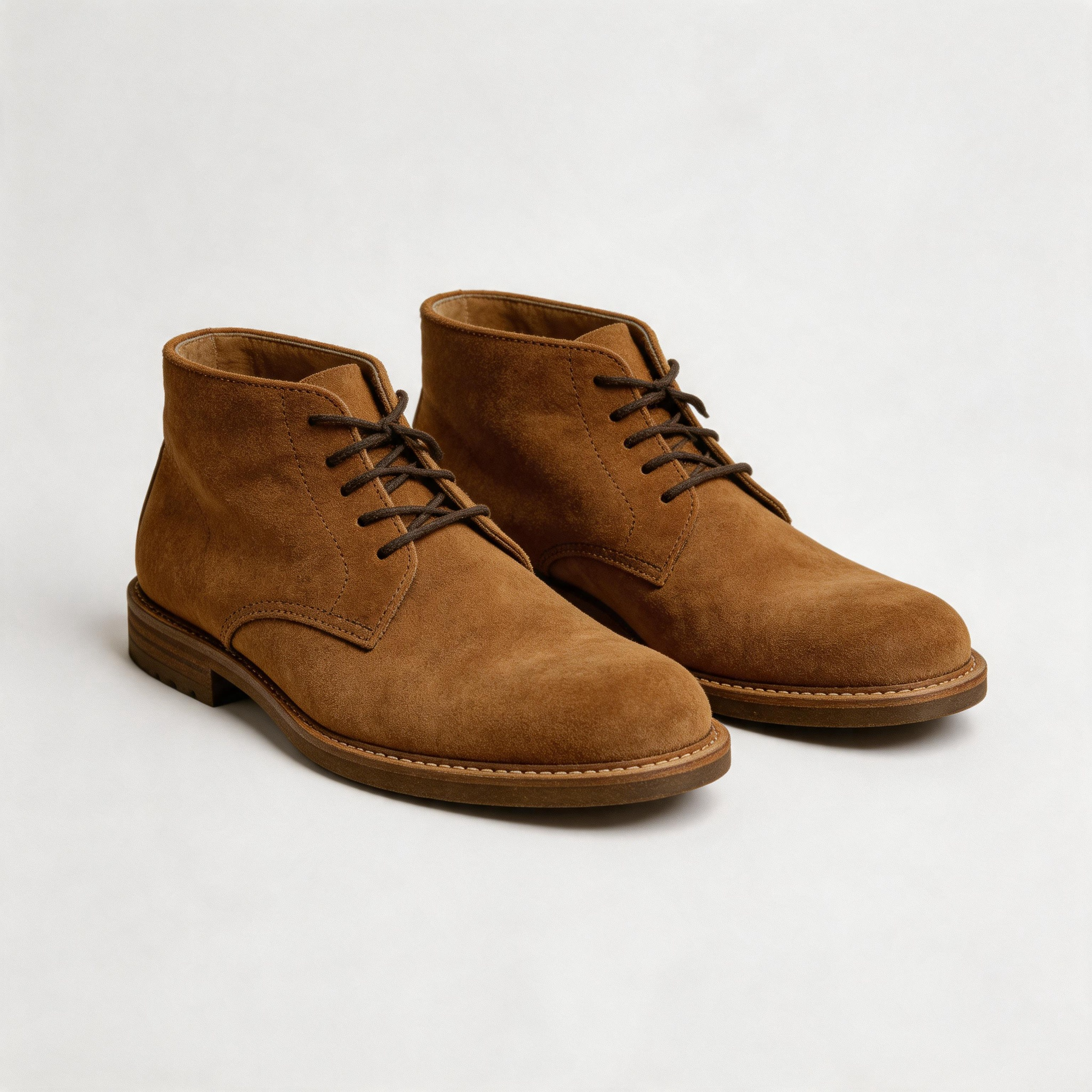 Men’s Vintage Suede Ankle Boots British Workwear Style Boots