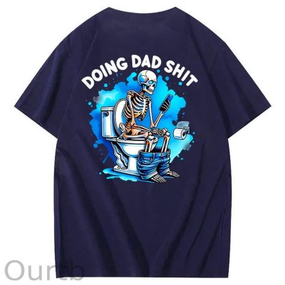Doing Dad Shit Art Pattern Print T-Shirt