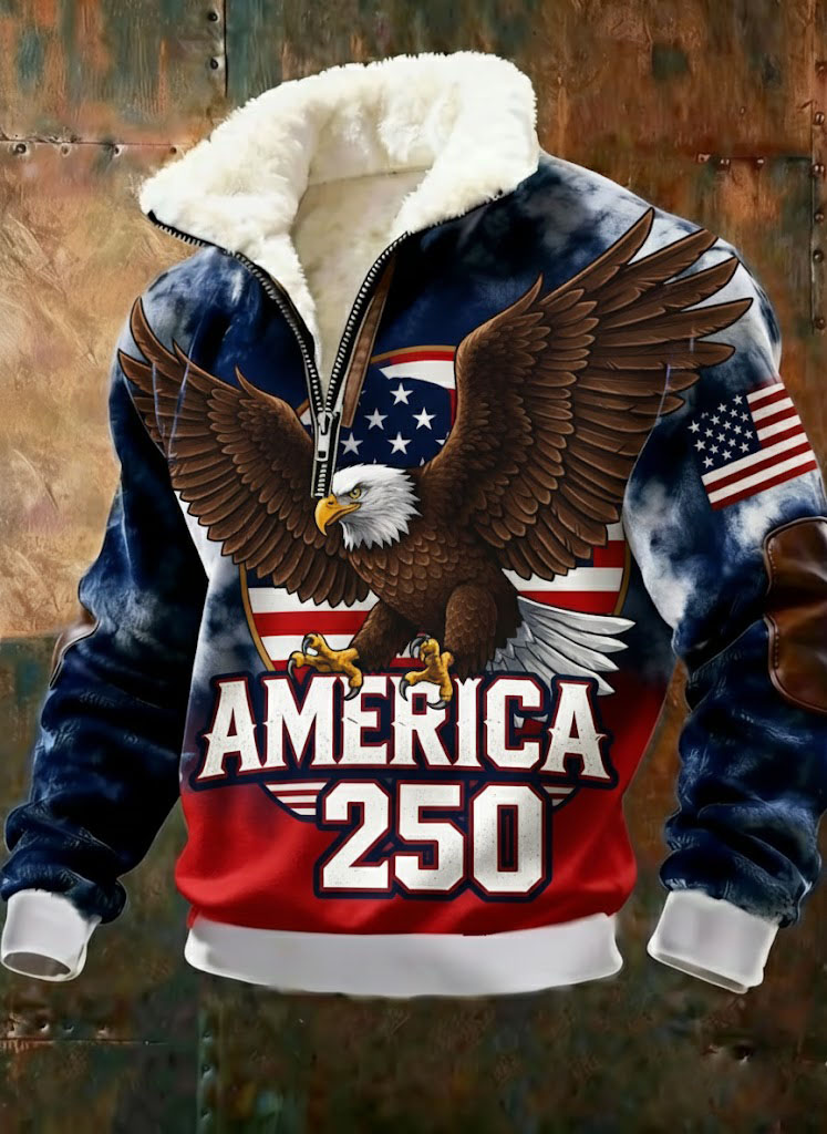 USA 250th Anniversary Fleece-Lined Jacket 
