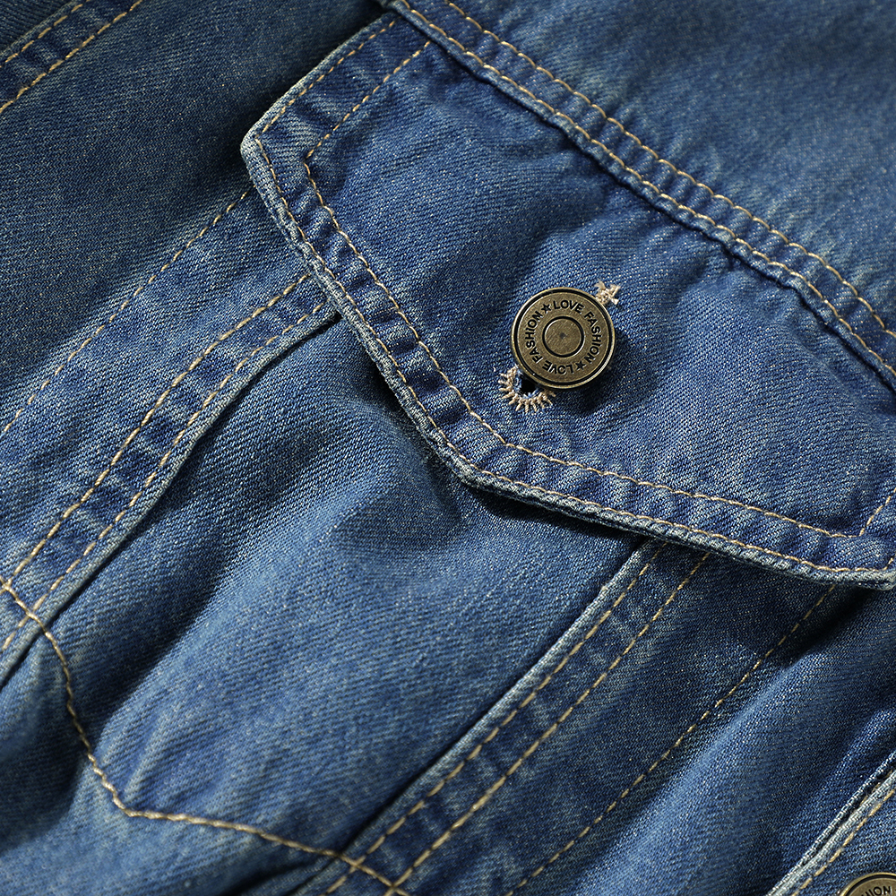 Vintage Waistband Wide Hem Denim Skirt