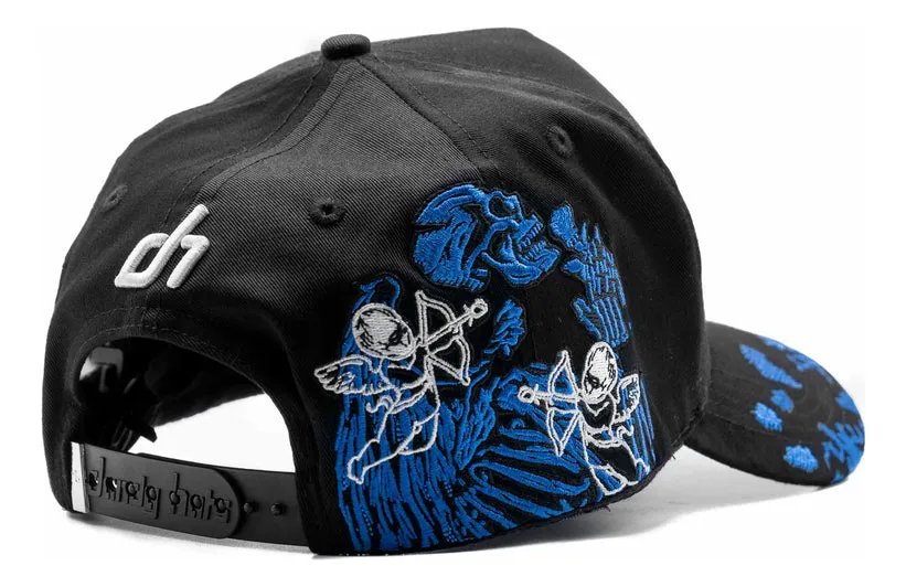 Angel Blue Crystals Cap