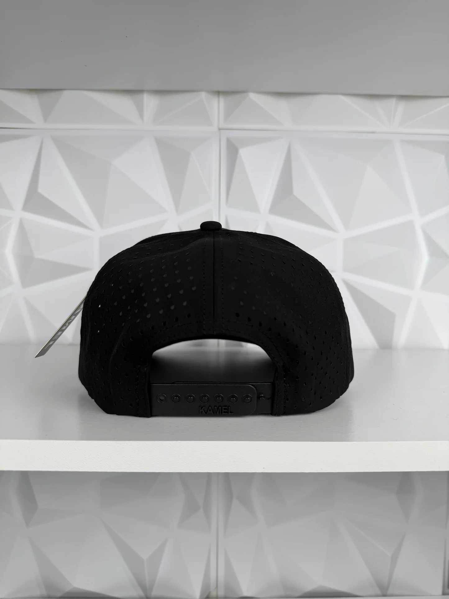 San Judas Placa Negra SnapBack Gorra-Negro Hydro (3)