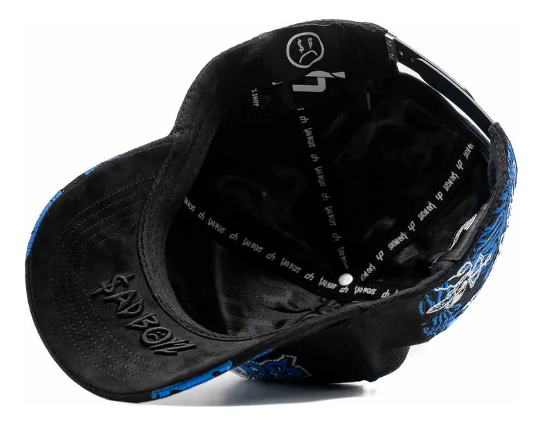 Angel Blue Crystals Cap
