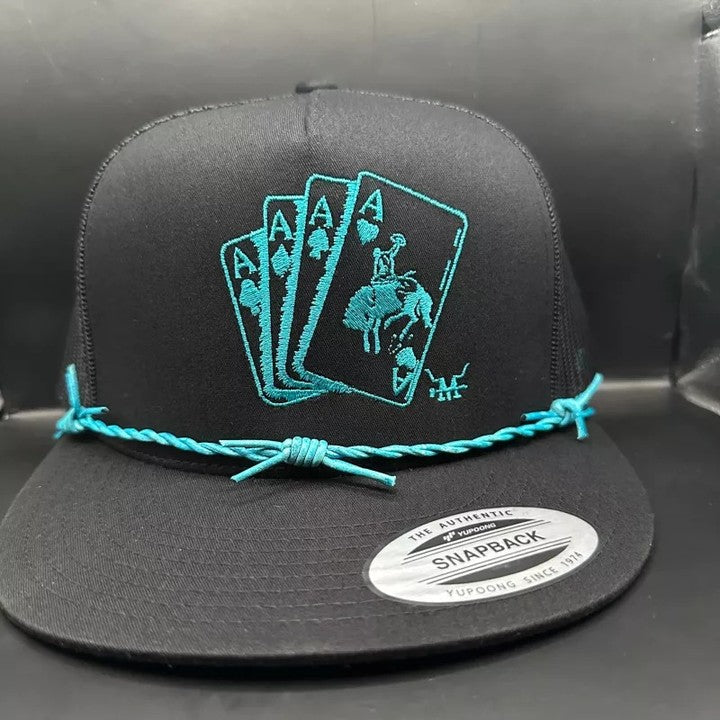 Embroidered Poker Cap
