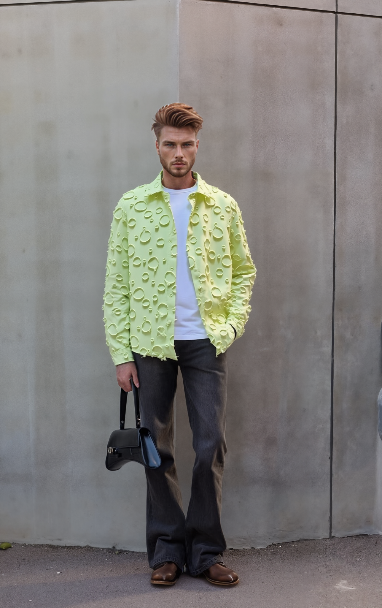 Moon Surface Casual Shirt