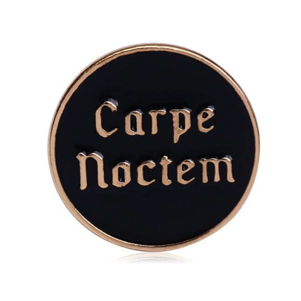 Enamel-Coated Zinc Alloy Letter Pin