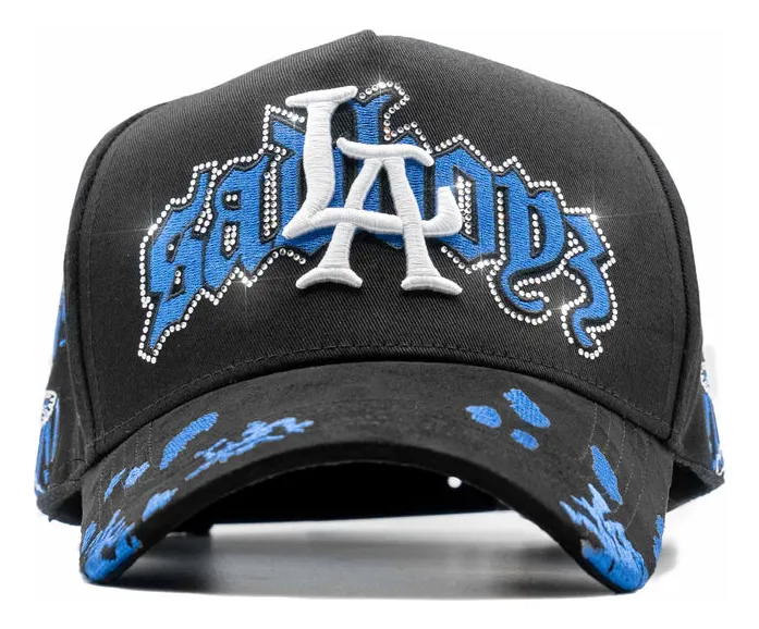 Angel Blue Crystals Cap