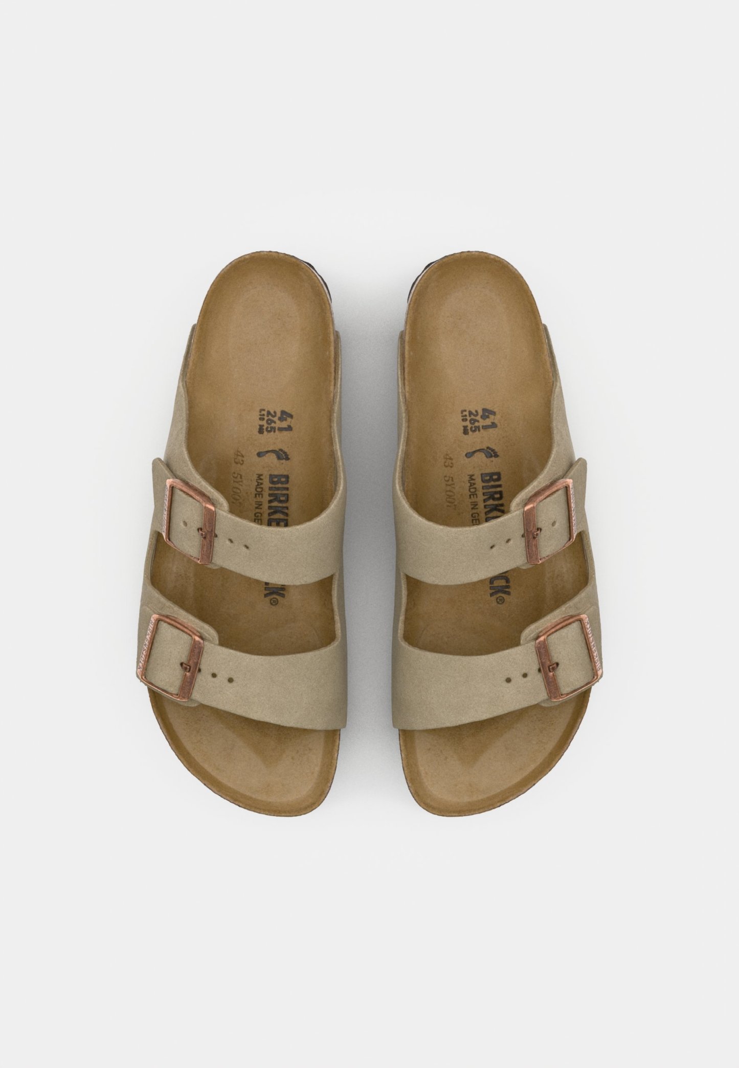 ARIZONA NARROW UNISEX - Riemensandalette - taupe
