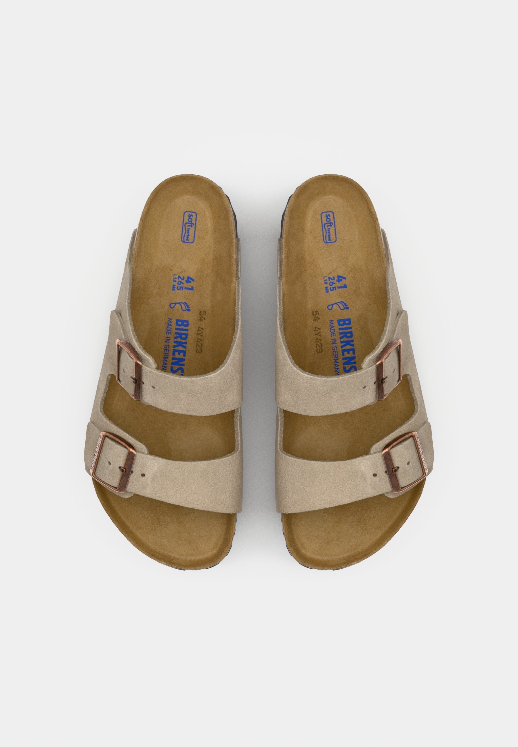 ARIZONA SOFT FOOTBED UNISEX - Riemensandalette - taupe