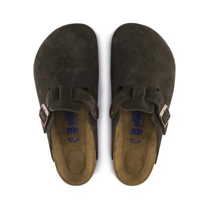 Boston z miękką wkładką zamsz - Mocha