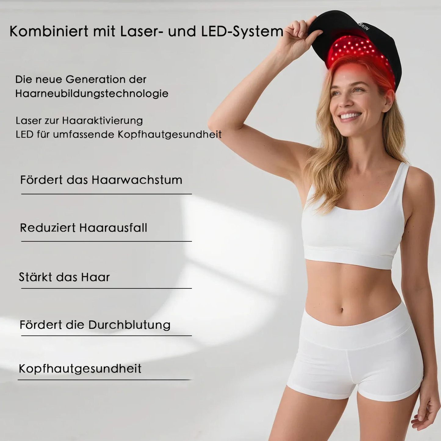 VeonSkin GrowMax Laser+LED Haarkappe