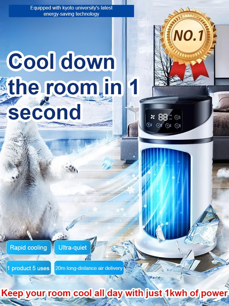 【Consumes only 1 kWh of electricity for 24 hours 】Quiet home office small air cooler