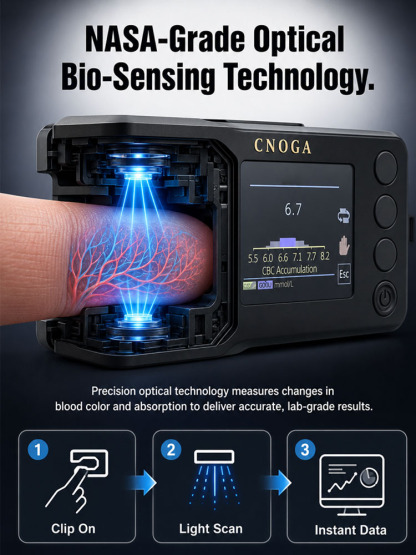No needles needed! Fingertip Pulse Oximeter
