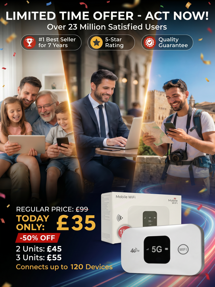 🛡️No SIM, No Contract, No Hidden Costs | One-Time Purchase for Lifetime Free Global 5G+ Internet